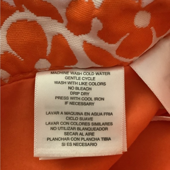 Jones New York Collections skirt flowers orange white size 12P like new … - Picture 13 of 14